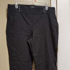 JM Collection Black Dress Pants with Elastic Waistband